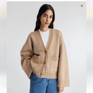 Axel Arigato Memory Relaxed Cardigan Size Medium Boxy Oversized Wool